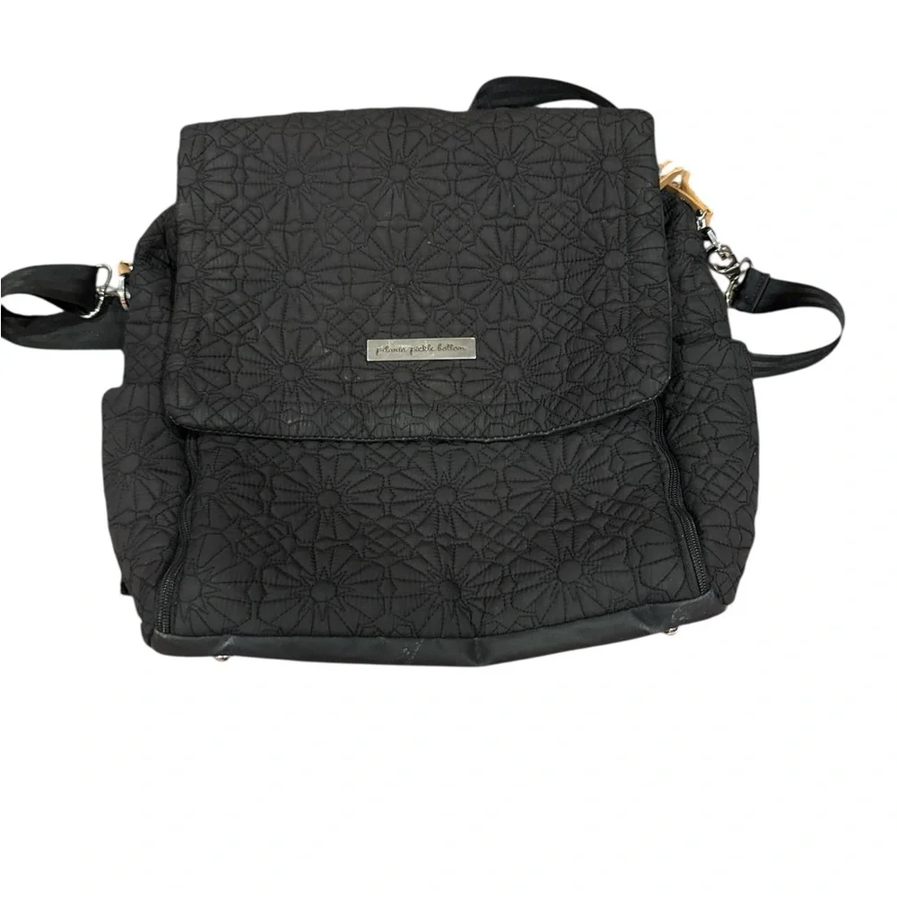 Petunia pickle bottom Black Quilted Women's diaper Bag